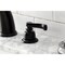 Kingston Brass Widespread Bathroom Faucet with Retail PopUp, Matte Black KB980FL - alternate 4